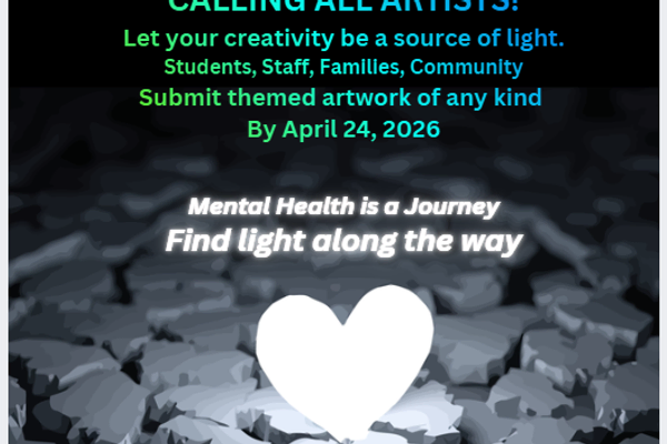 Poster advertising upcoming art show